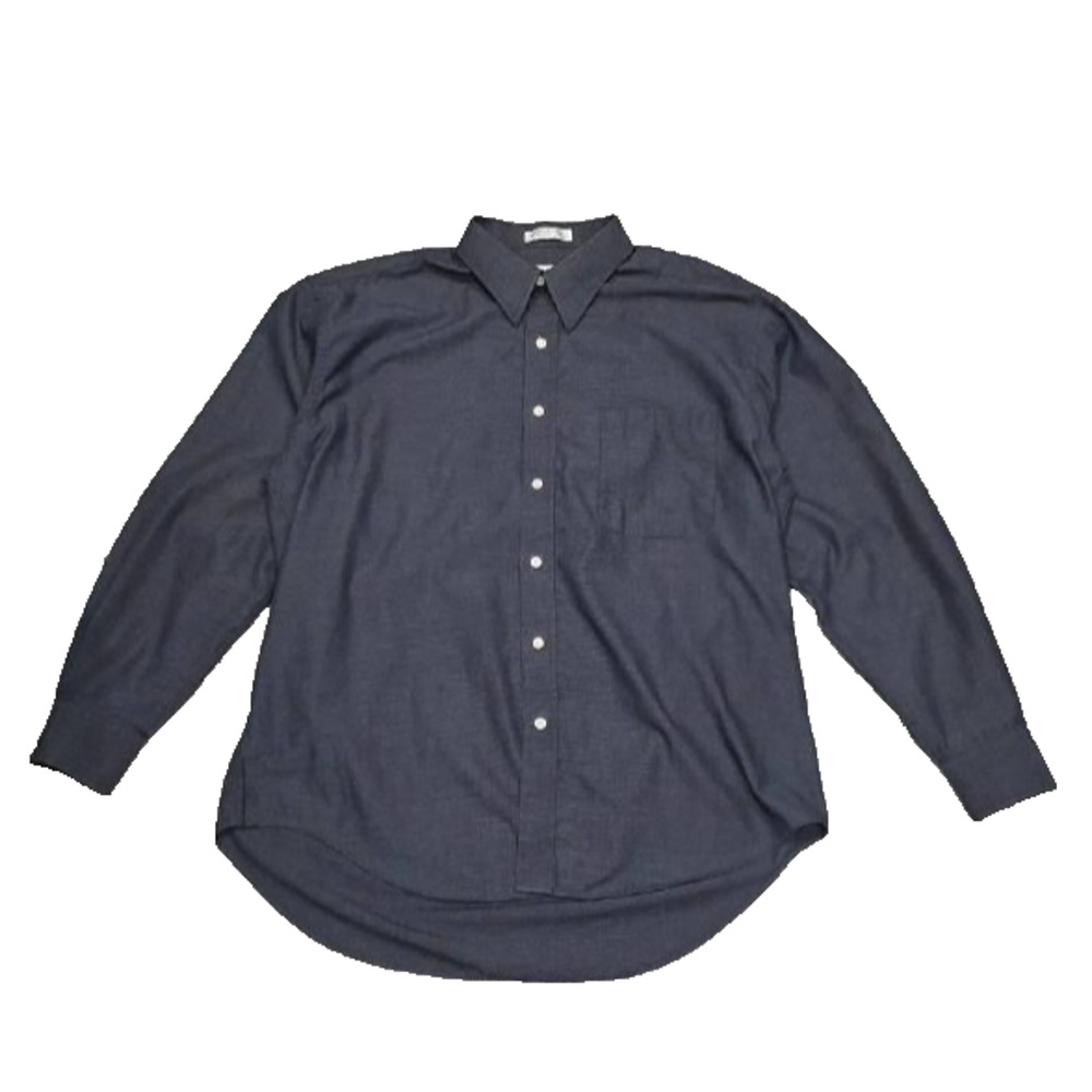 Givenchy By Monsieur cotton blend Black Button Up Shirt Sz 16 1/2 34/35 A006164